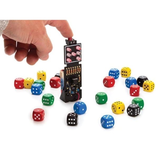 Kit med LED-tärningar - Whadda - WSG114 - Inbyggd LED - Svart - 9 V-DC