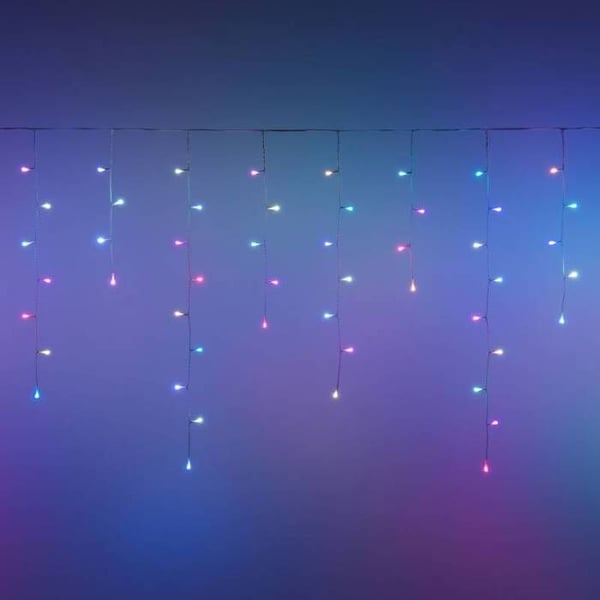 Yhdistetty stalaktiittikoriste H90cm 4M APPY 125 LED RGB Bluetooth-sovelluksella Lotti