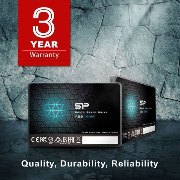 Intern SSD - Silicon Power - Ace A55 1To - SATA III 2.5" 3D NAND