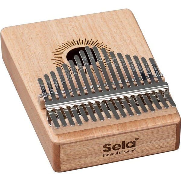 Sela SE 245 Kalimba Mahogny 17 Natural med skyddsfodral