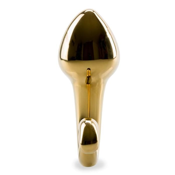 Glas analplugg Spermatozoon - Guld