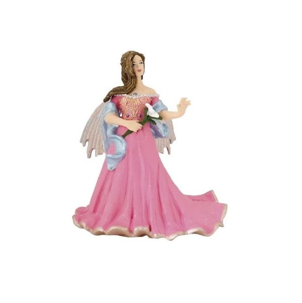Rosa tomtefigur med lilja - PAPO - LE MONDE ENCHANTE - För barn