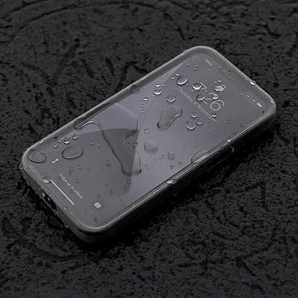 Poncho - QUAD LOCK - iPhone 15 Plus - Väderbeständig - Transparent TPU - Kompatibel med MAG-väskor
