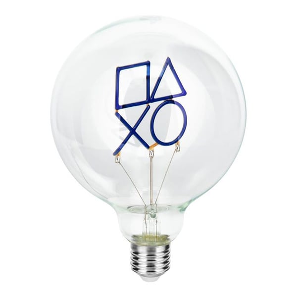 Dekorativ LED-lampa - PALADONE - PlayStation E27 - Blå färg - 30000 timmar livslängd - Inomhus