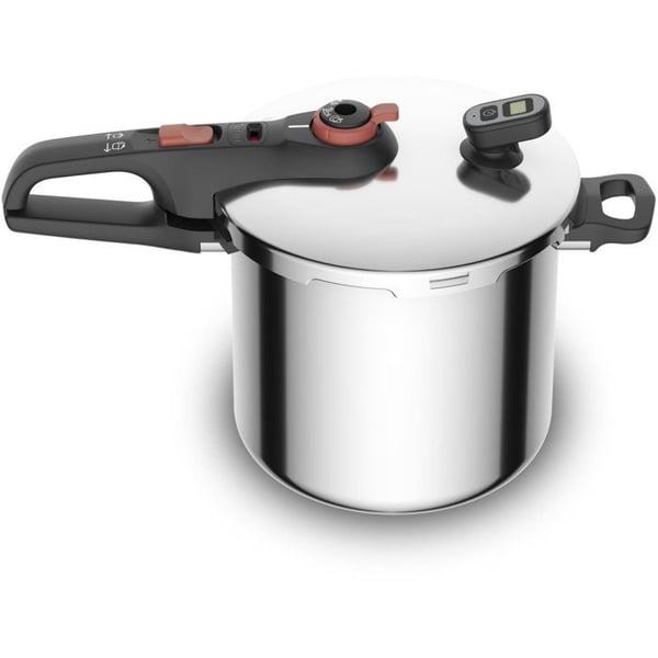 Tryckkokare - TEFAL - P2594401 - 8 L - Rostfritt stål 18/10 - 5 säkerhetselement