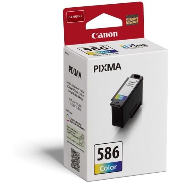 Blækpatron - CANON - CL-586 - 3 farver (cyan, magenta, gul) - Pakke med 1 - Standard