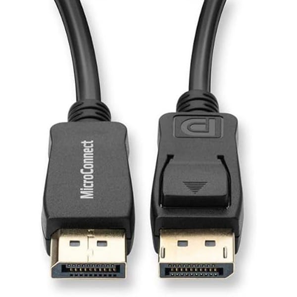 DisplayPort 1.2-kabel - MICROCONNECT - 3 m - 4K - Svart
