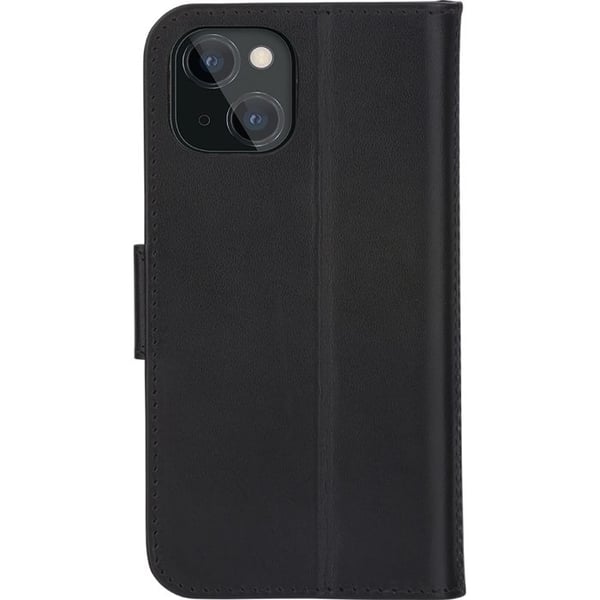 Läderfickfodral - DBRAMANTE1928 - iPhone 13 - Ställfunktion - Elegant Skydd - Svart