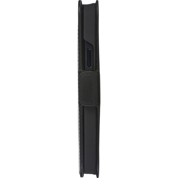 Läderfickfodral - DBRAMANTE1928 - iPhone 13 - Ställfunktion - Elegant Skydd - Svart