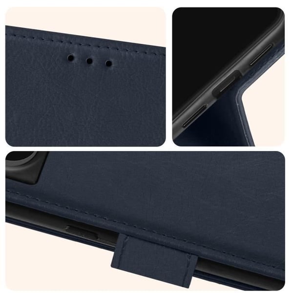Fodral till Google Pixel 8 - AVIZAR - Chesterfield - Stativfunktion - Blå
