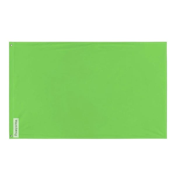 Grön Flagga – 120 x 180 cm – Hållbar Polyester – 2 Metallöglor – Inomhus / Utomhus – Pixelforma