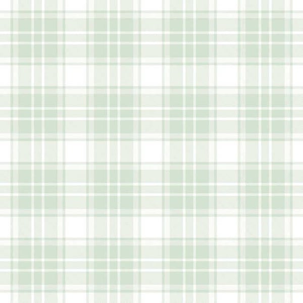 Tapet Barnrum M1-No.731 Grön Geometrisk Rutig