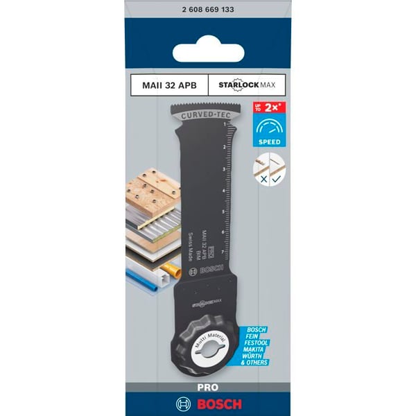 Lame för multifunktionsverktyg - Bosch - MAII 32 APB - Spikad trä - Sandwichmetall - 32 mm