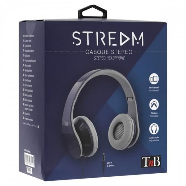 Stereohörlurar - TNB - STREAM - Hopfällbara - Kabelanslutna - Blå