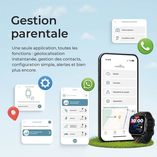 Smartklocka Save Family SaveWatch Plus 4G - GPS, Samtal, Video, Bluetooth
