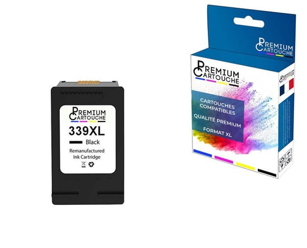 PREMIUM KARTUSCH - x1 kompatibel patron för HP 339 XL 339XL (C8767EE) kompatibel med HP HP OfficeJet 6300 6304 6305 6310 6310 631