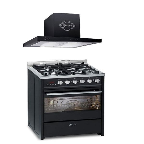 Gasolugnskåp - GURARI - GCH E 610 BL - Elektrisk ugn 60 L + Kåpan extractor 60 cm GCh 462 BL 6 Prime