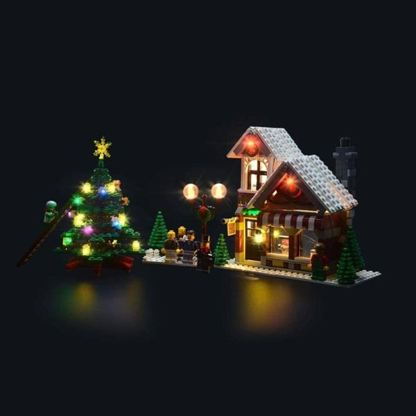 Lightailing LED-ljussats för LEGO 10249 Winter Toy Shop (Modell ingår inte)