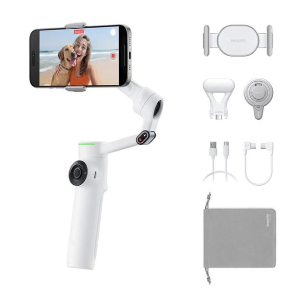 Stabiliserande kamera Insta360 Flow 2 Pro med säkerhetssystem