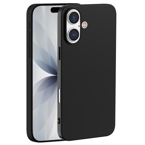 Coque Noir för iPhone 17 - Silikon Gel TPU Skydd Mjukt Ultra Tunt Phonillico®