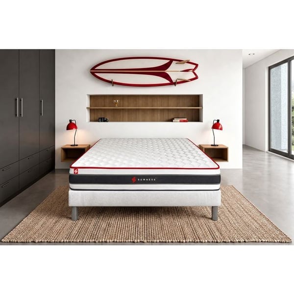 Madrass ENERGY med pocketfjädrar och memory foam 160x200