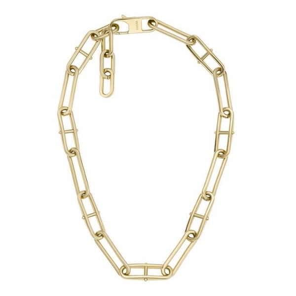 Collier - FOSSIL - Heritage D-Link kedja - Rostfritt stål - Guld - Dam