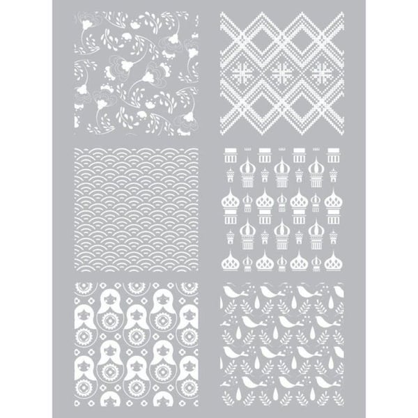 Graine Créative - Silkscreen schablon för polymerlera Ryssland