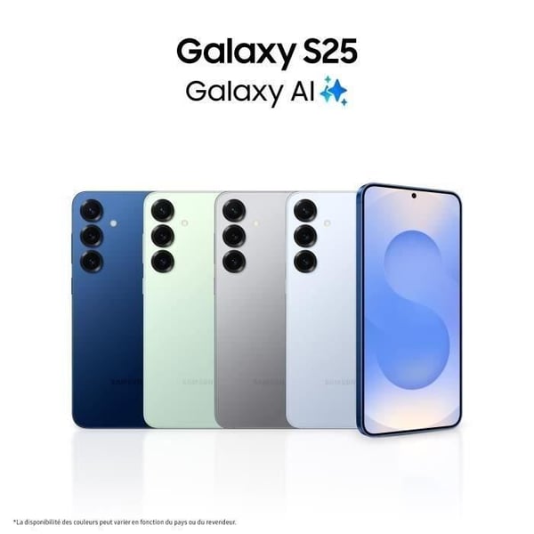 SAMSUNG Galaxy S25 AI Smartphone 128 GB Ljusblå