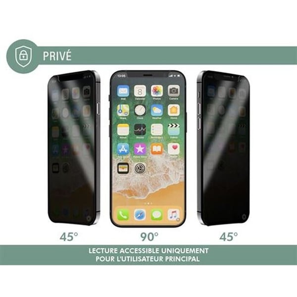 Forceglass skärmskyddspaket 2.5D härdat glas Forceglass privacy iPhone 15 Plus
