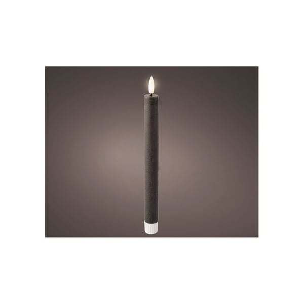 Bojie LED Vax Grå, ø2 X 24,5 Cm, 2 Enheter