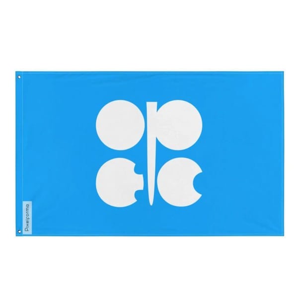 OPEP-flagga i flera storlekar – 120 x 180 cm – Polyester – Metallöglor – Hållbar