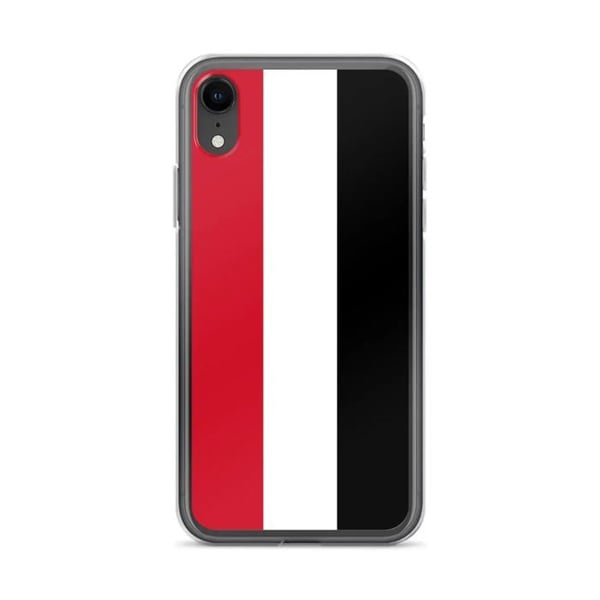 Mobilskal – Yemenflagga – Kompatibel med iPhone XR – Mjuk Hölj – Stöttålig och Stötabsorberande - Silikon - Pixelforma