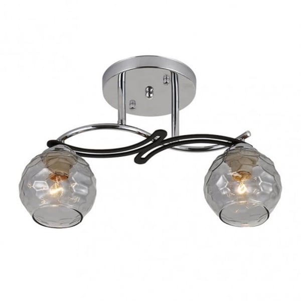 Extra lamp - FAB 152552020 - Metall och glas - Nutida design - Rökfärgad skärm