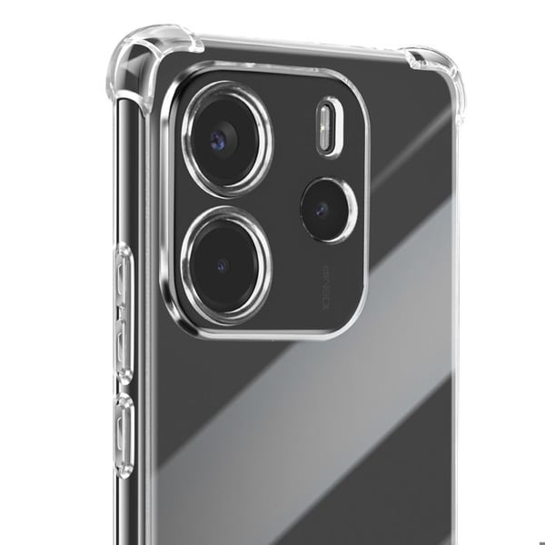Stötsäker Skal - Xiaomi Redmi Note 14 4G - Förstärkta Hörn - Lätt Design - Transparent