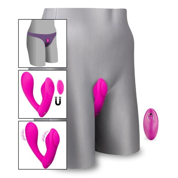 Fjärrstyrd vibrerande trosor Dynasty vibrator för kvinnor och par - Fuchsia
