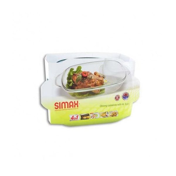 SIMAX Fyrkantig ugnsform med lock 3,2 l 2,3 l
