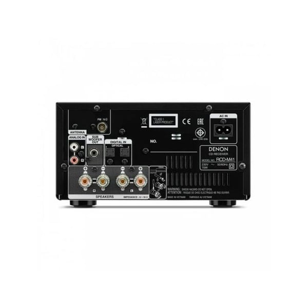 Stereo - DENON - D-M41 - Bluetooth - 60W - Svart
