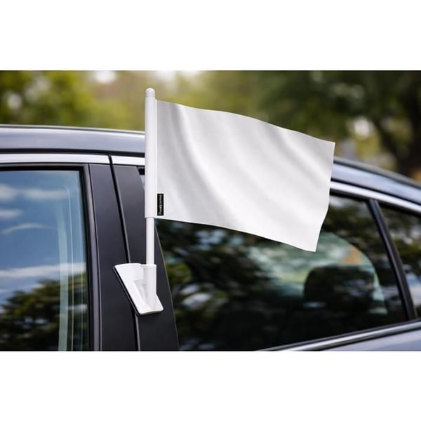 Klistret flagga - Komorerna - 14x21cm - Hållbar polyester - Lätt - Tryck på båda sidor