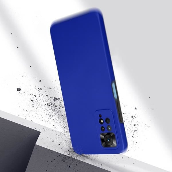 Heltäckande skal - AVIZAR - Xiaomi Redmi Note 11/11s - 360° skydd - Hård baksida - Mjuk blå