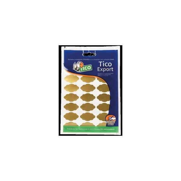 Klisteretikett Tico E-GL-3619 Guld