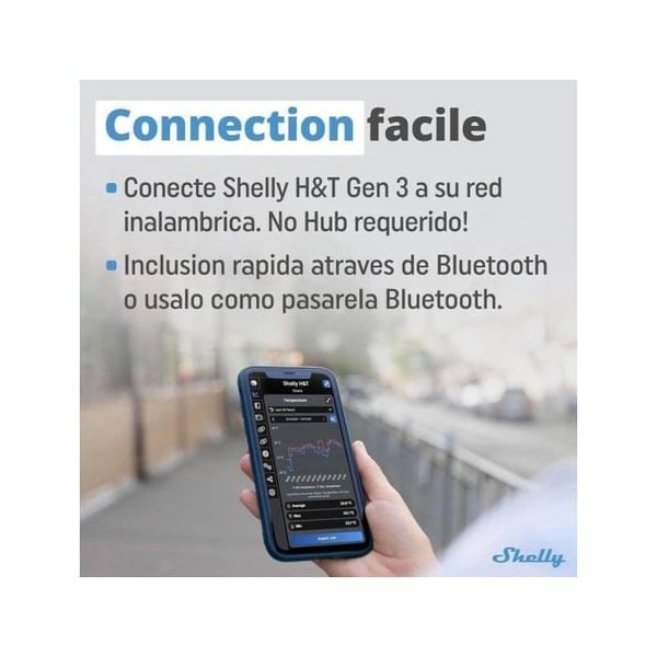 Intelligent pære - Shelly - PlusH-TG3w - LED - E27 - 10W - Kompatibel med Alexa