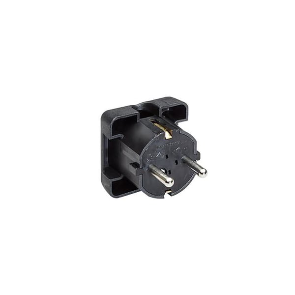 Skyddskontaktblad - Bachmann - Svart - Platt - Typ F - 2 poler - Schuko - CE - 0,03 kg - 220-240V
