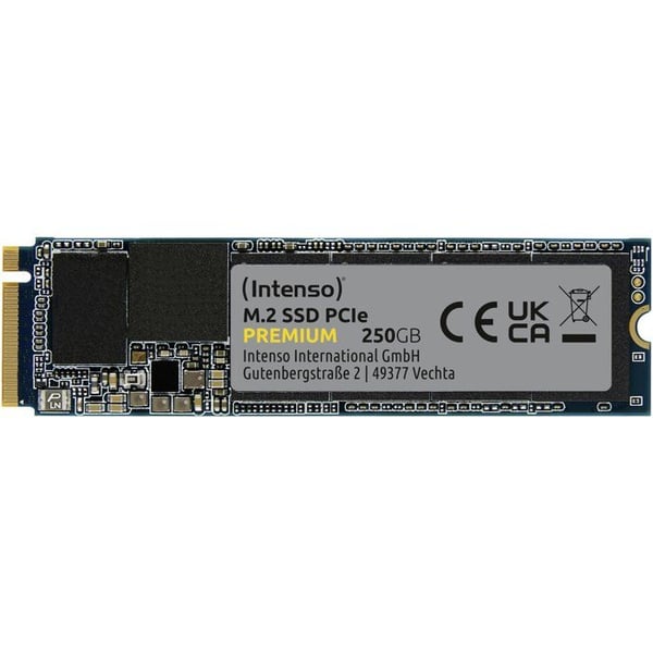 INTENSO - Premium - Intern SSD - 250 Go - NVMe M.2 PCIe Gen 3x4 - Läshastighet upp till 2 100 Mo/s