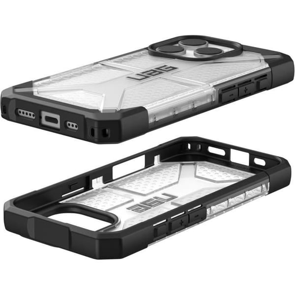"Cover - URBAN ARMOR GEAR - Plasma - Kompatibel med iPhone 16 Pro - Stødbeskyttelse - Gennemsigtig"