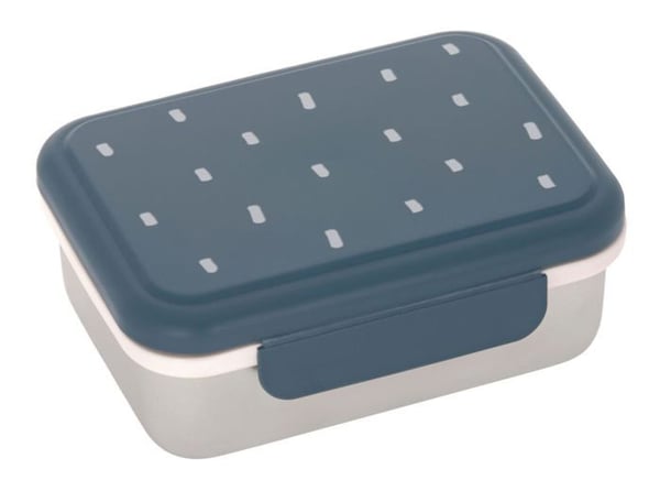 Frokostboks - LASSIG - Happy Prints Midnight Blue - Rustfrit stål - 17x13x7 cm - Barn Frokostboks - LASSIG - Happy Prints Midnight Blue - Rustfrit stål - 17x13x7 cm - Barn