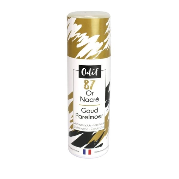 Pärlemorslack - ODIF - Guld - 125 ml - Satin-effekt - Multi-yta