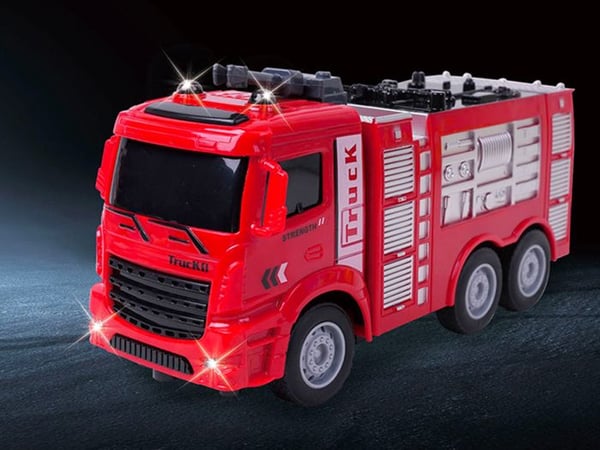 Fjärrstyrd Brandbil med Röda / Svarta Ljus Effekter