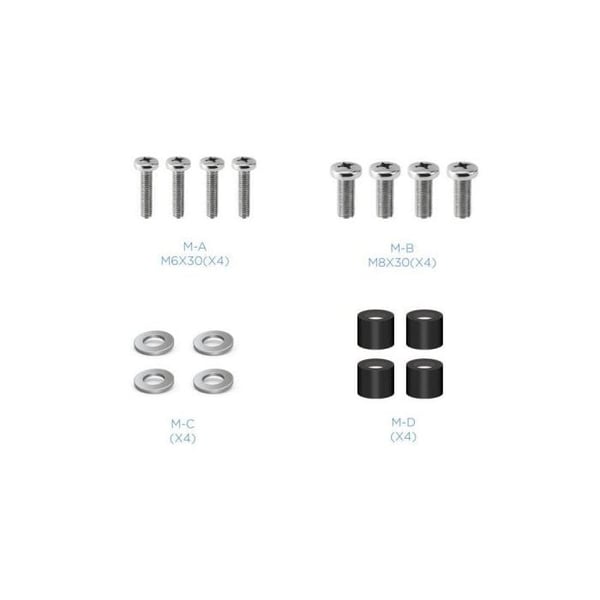 TV-stativ - TooQ - LP4155F-B - Fast - 32''-55'' - Svart