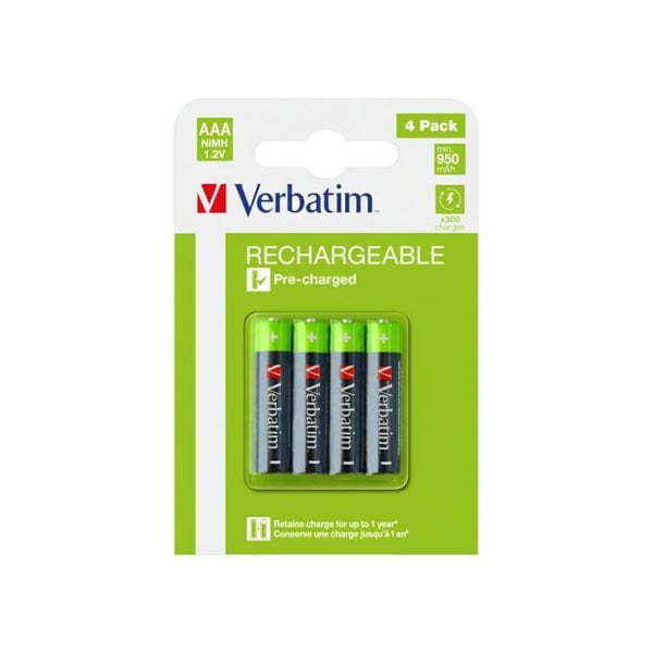 Verbatim NiMh HR03 AAA 950 mAh 4szt - 49514