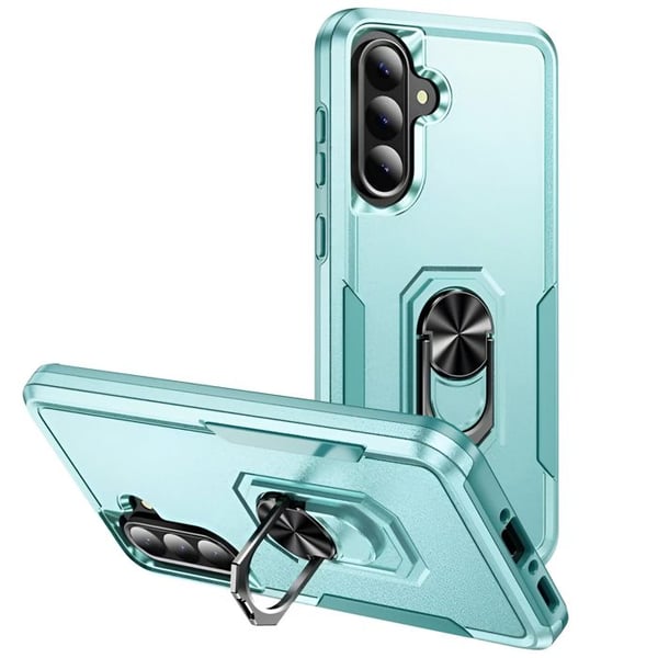 Chocksäker Skal - Samsung Galaxy A56 - Turkos - Hållring - Videostöd